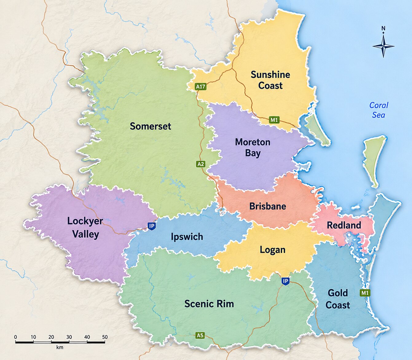 Areas of Services in Queensland